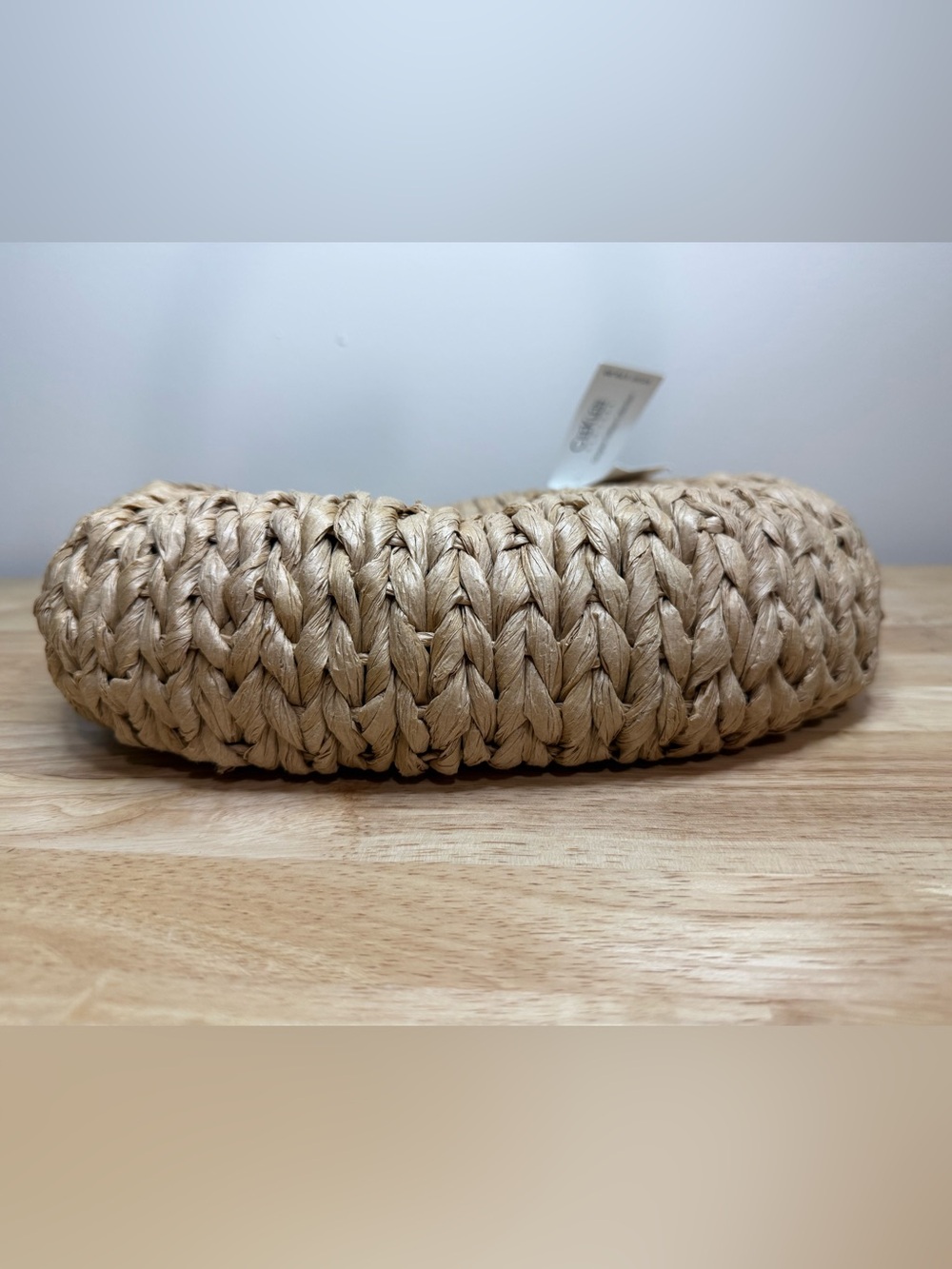 Cee Klein Natural Woven Straw Handbag NWT $70 - Picture 4 of 8